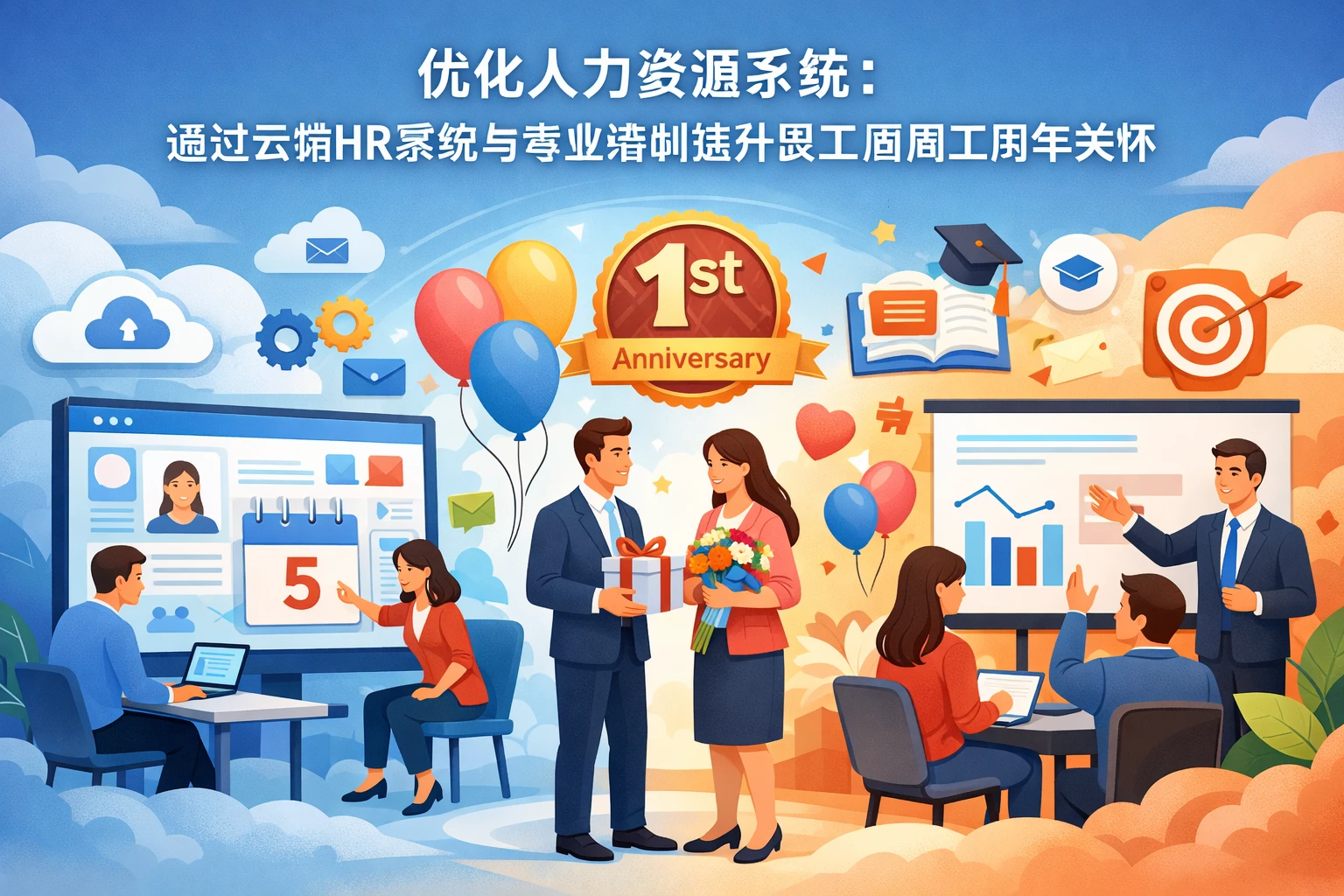 优化人力资源系统:通过云端HR系统与专业培训提升员工周年关怀