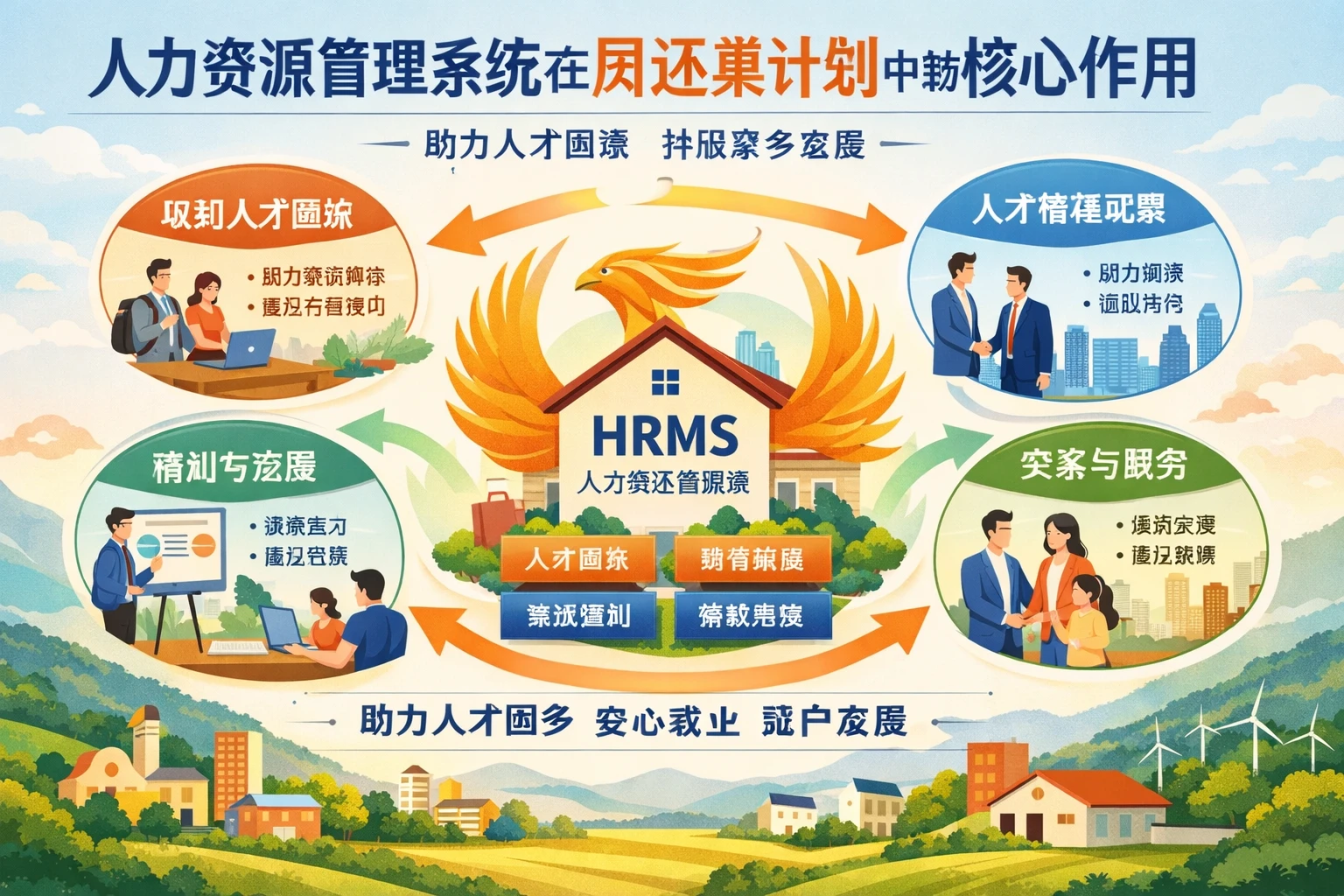 人力资源管理系统在凤还巢计划中的核心作用