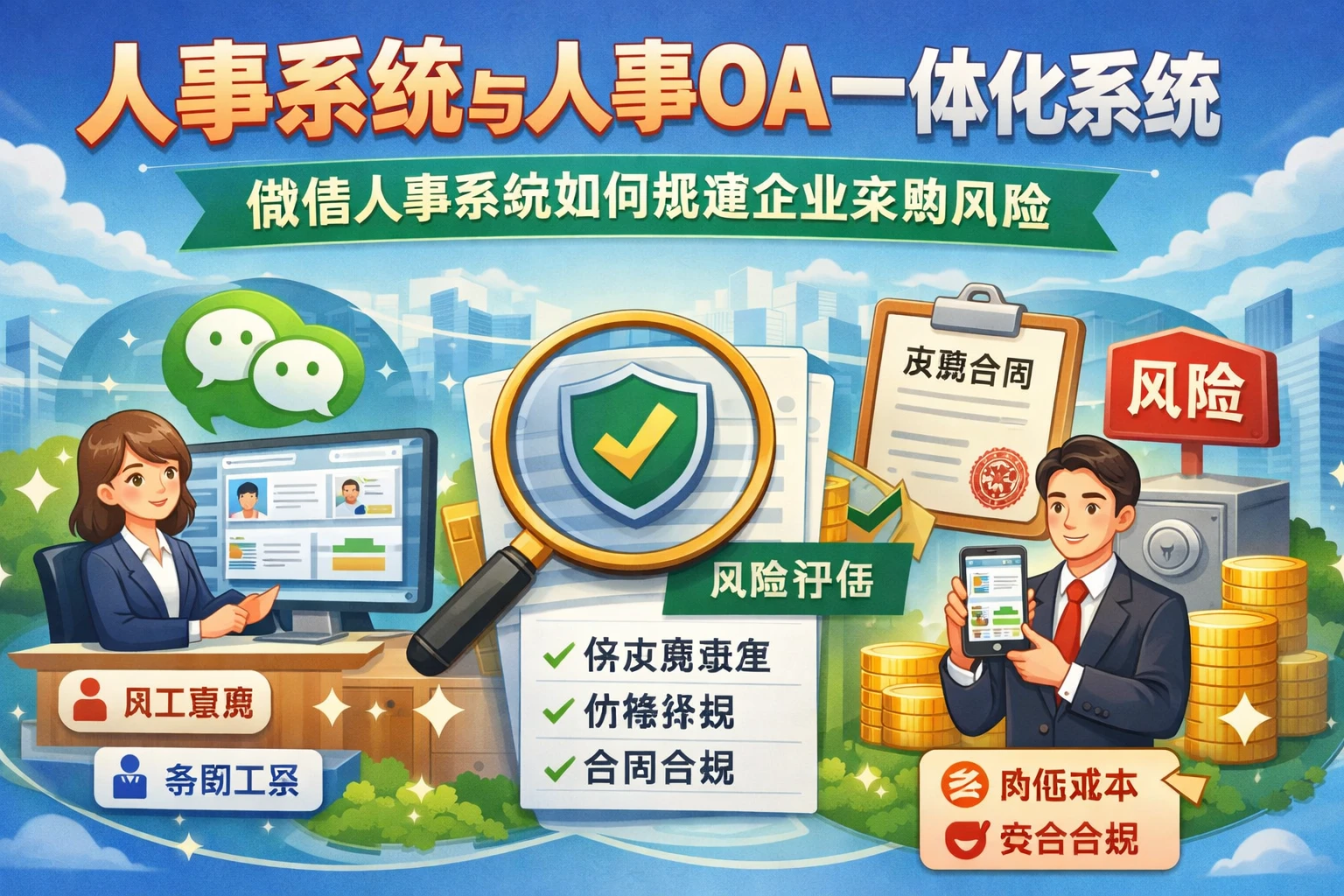 人事系统与人事OA一体化系统:微信人事系统如何规避企业采购风险