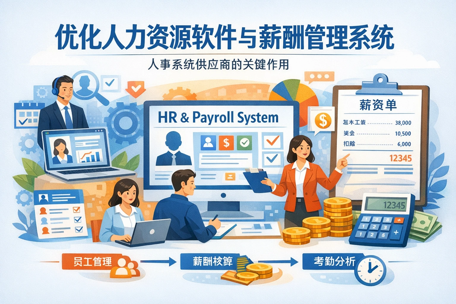 优化人力资源软件与薪酬管理系统：人事系统供应商的关键作用