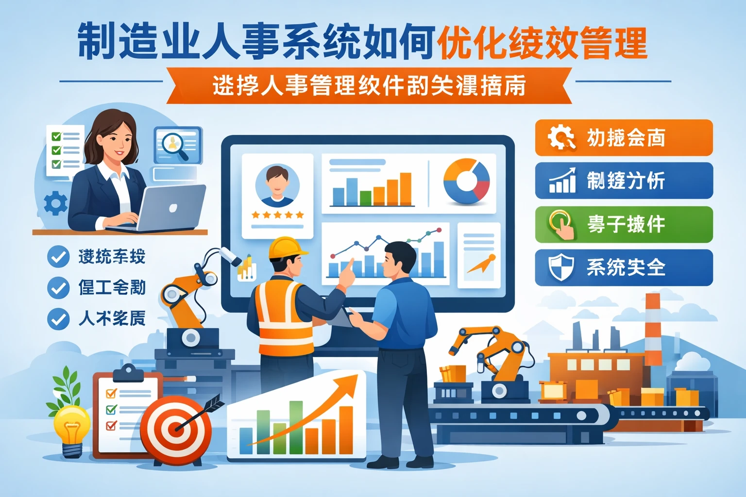 制造业人事系统如何优化绩效管理：选择人事管理软件的关键指南