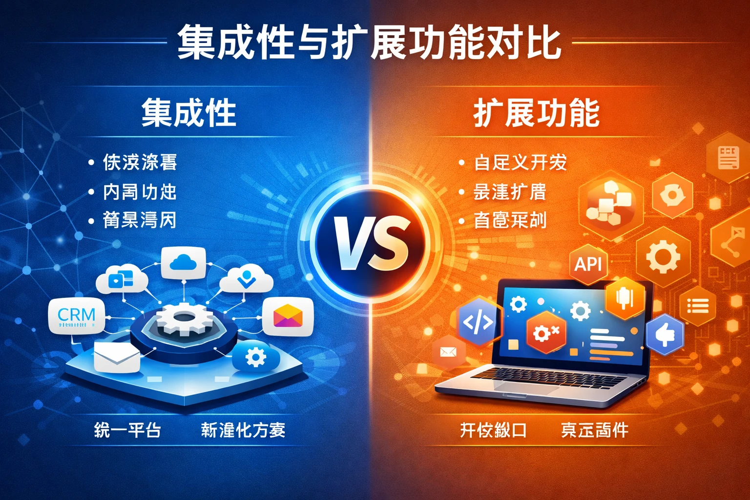 集成性与扩展功能对比