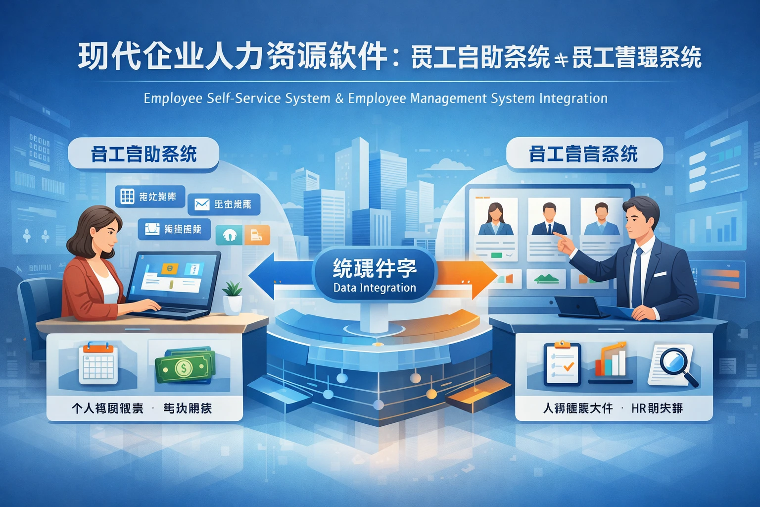 现代企业人力资源软件：员工自助系统与员工管理系统的整合之道