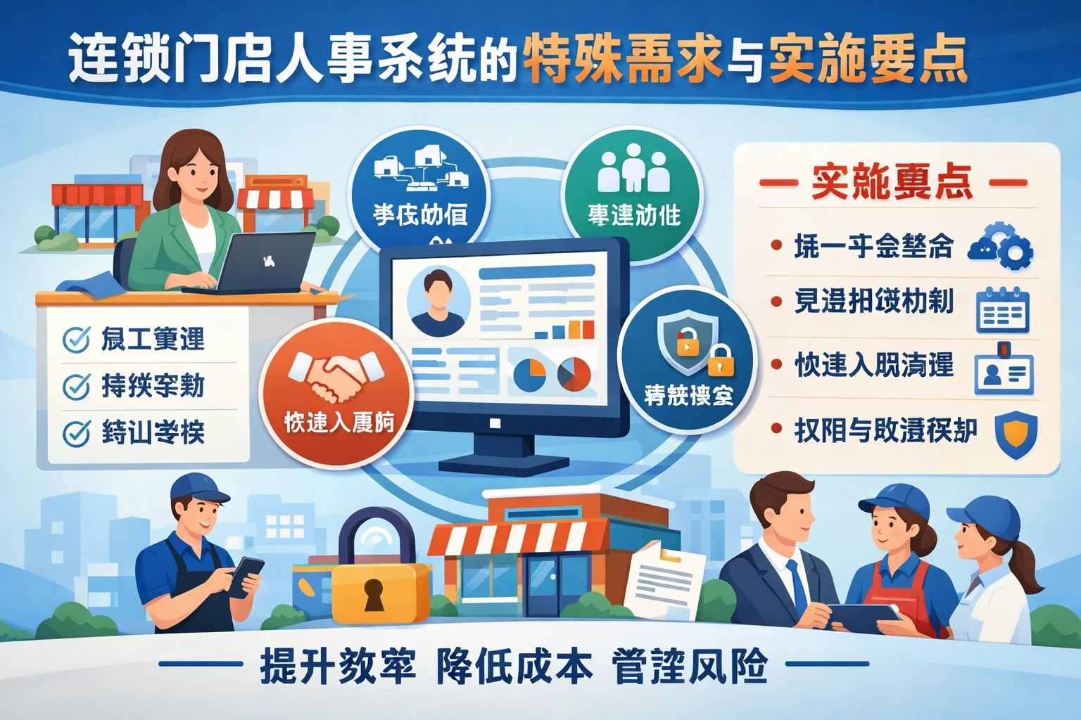 连锁门店人事系统的特殊需求与实施要点