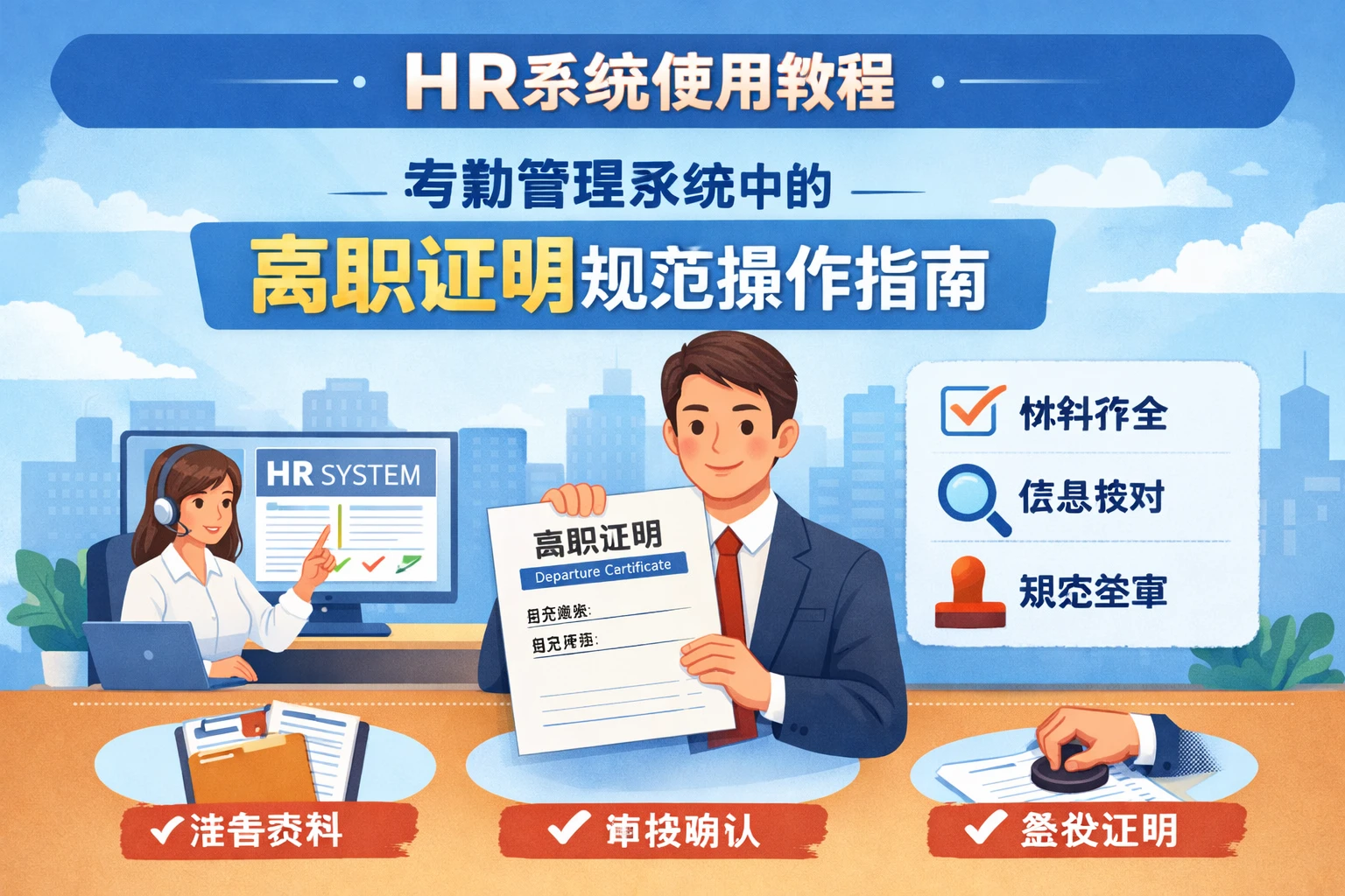 HR系统使用教程：考勤管理系统中的离职证明规范操作指南