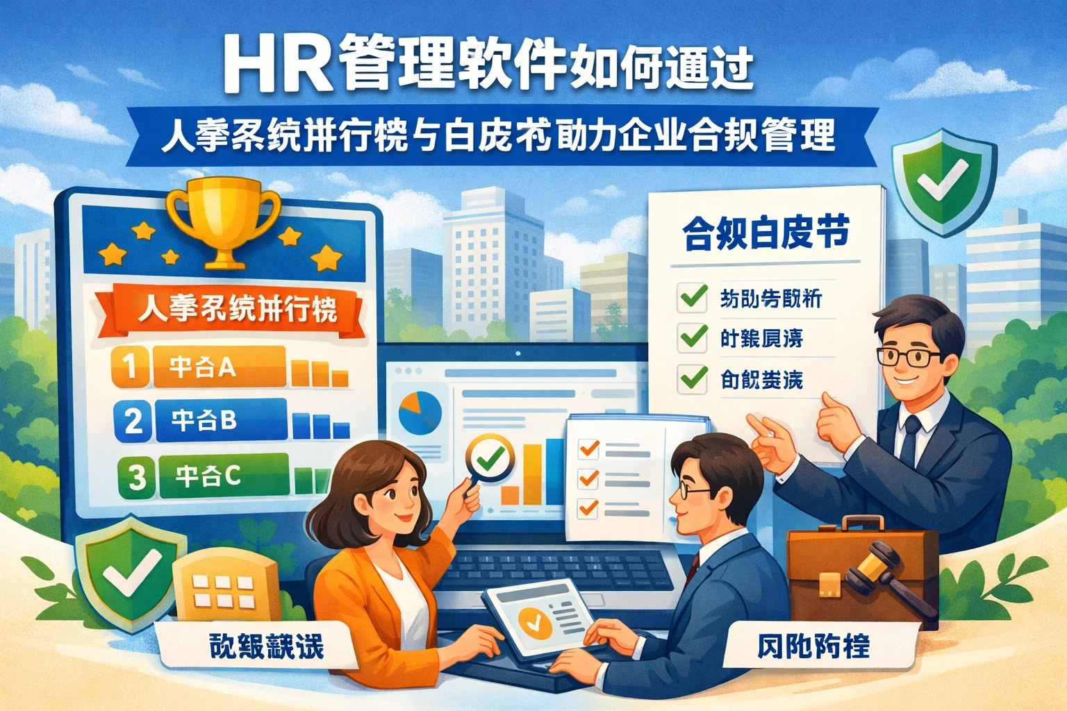HR管理软件如何通过人事系统排行榜与白皮书助力企业合规管理