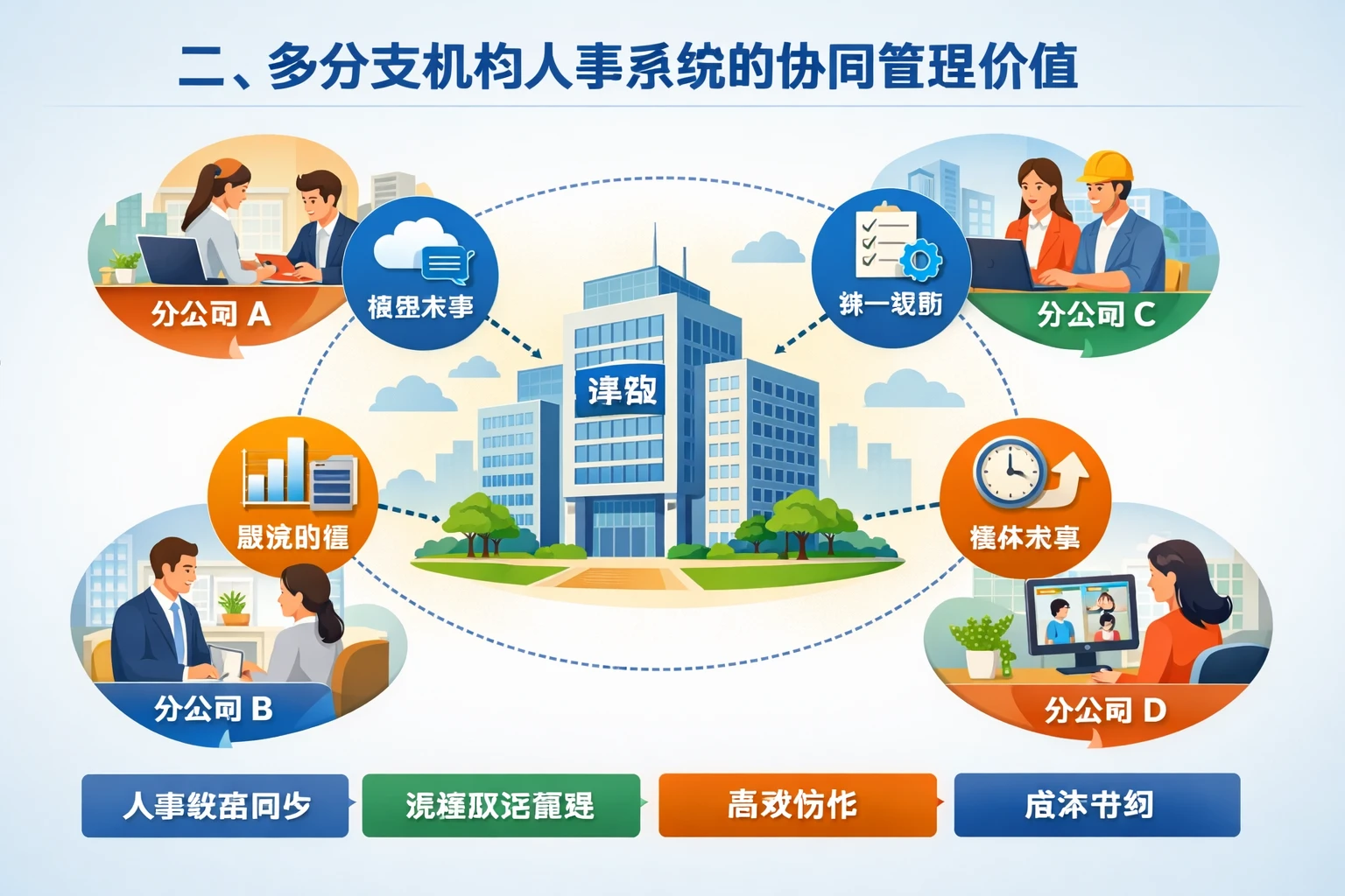 二、多分支机构人事系统的协同管理价值