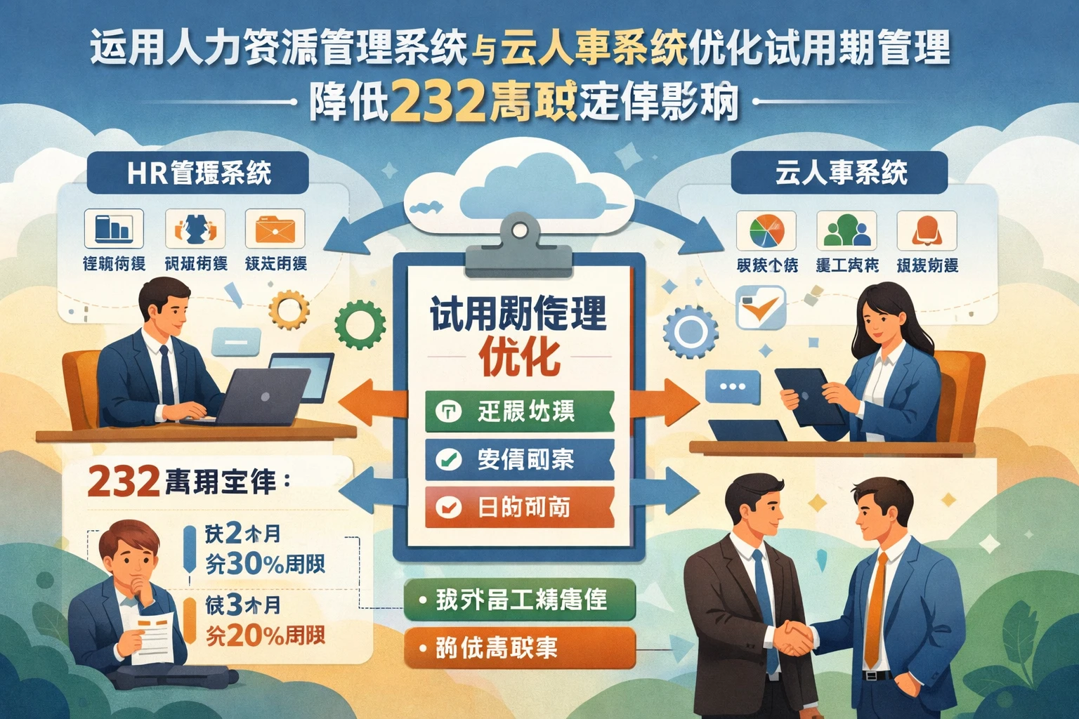 运用人力资源管理系统与云人事系统优化试用期管理，降低232离职定律影响