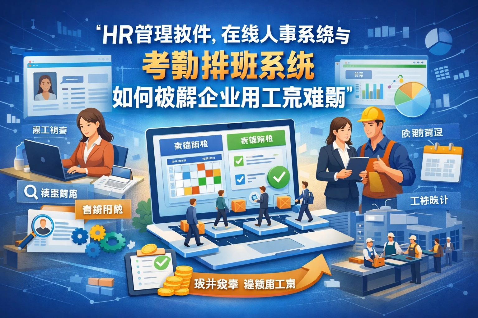 HR管理软件、在线人事系统与考勤排班系统如何破解企业用工荒难题