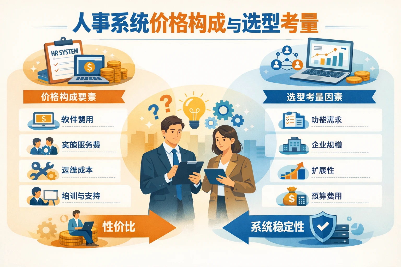 人事系统价格构成与选型考量