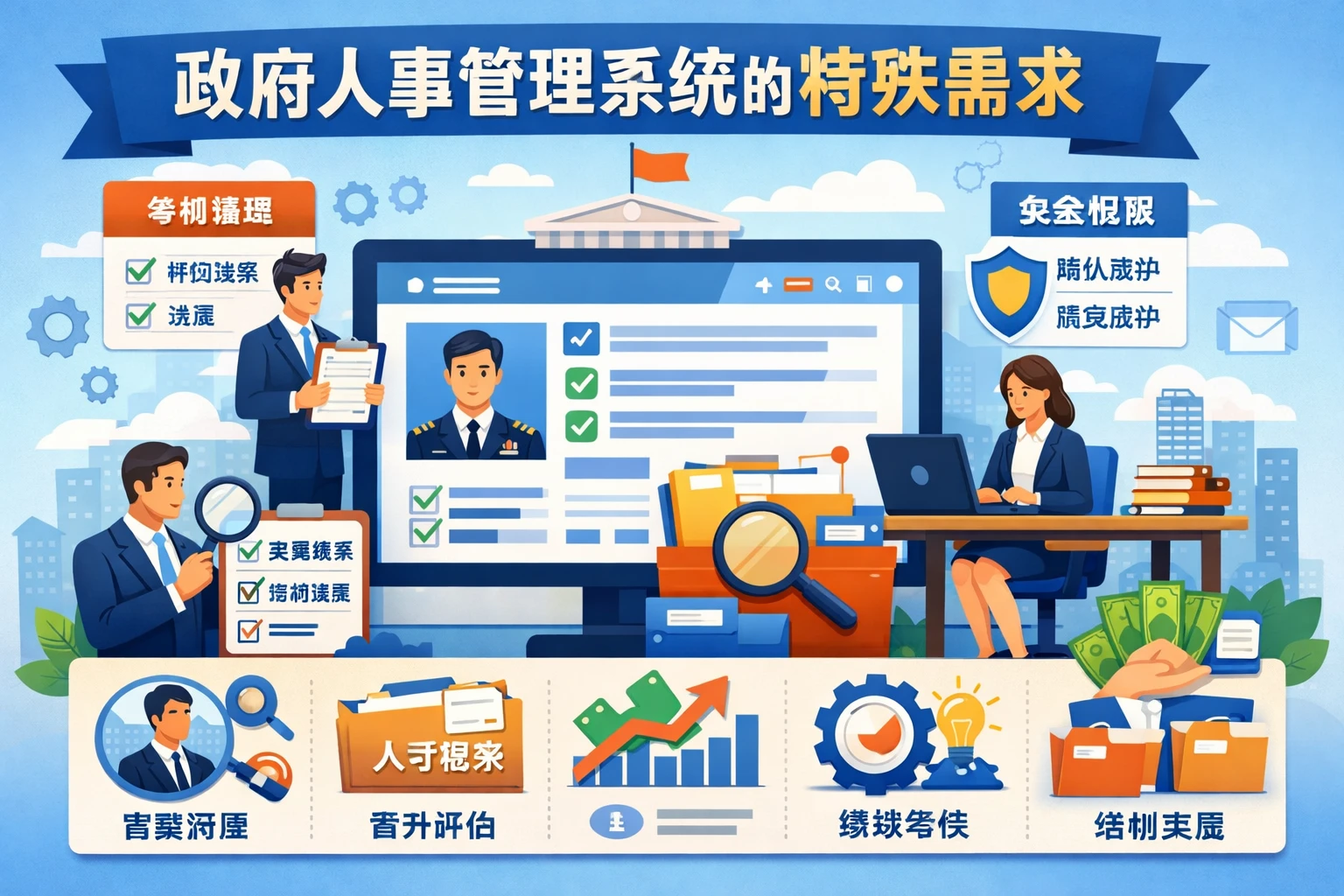 政府人事管理系统的特殊需求