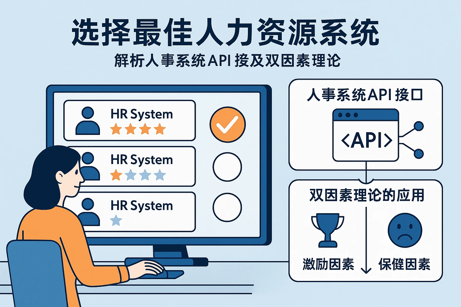 选择最佳人力资源系统:解析人事系统API接口与双因素理论的应用