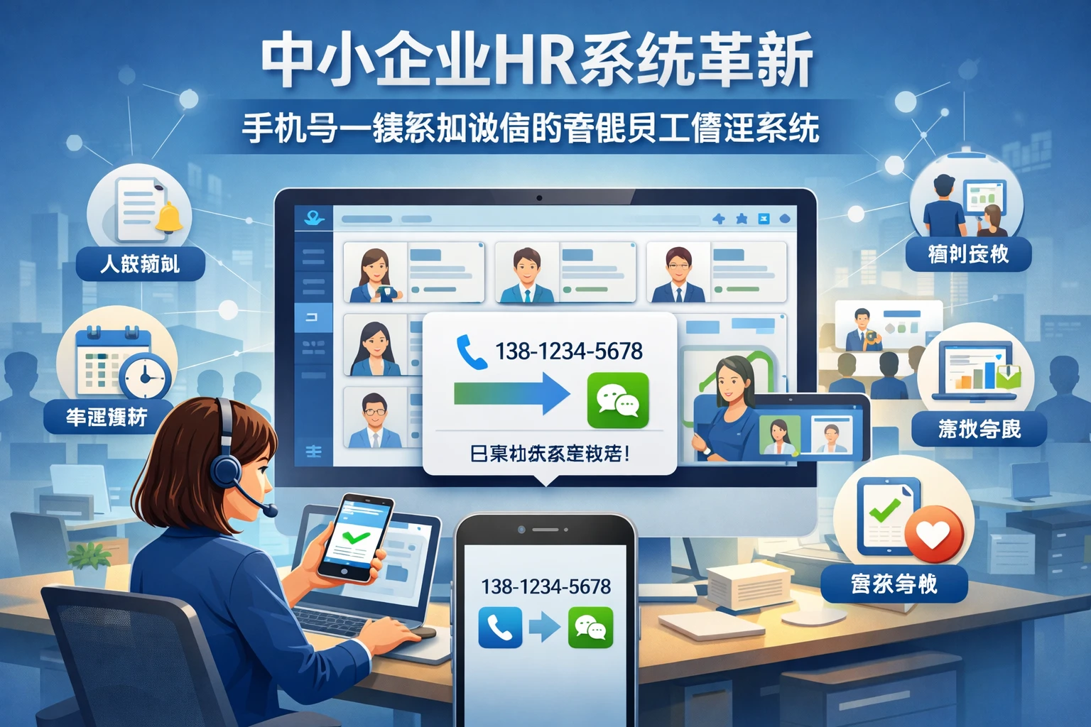 中小企业HR系统革新:手机号一键添加微信的智能员工管理系统