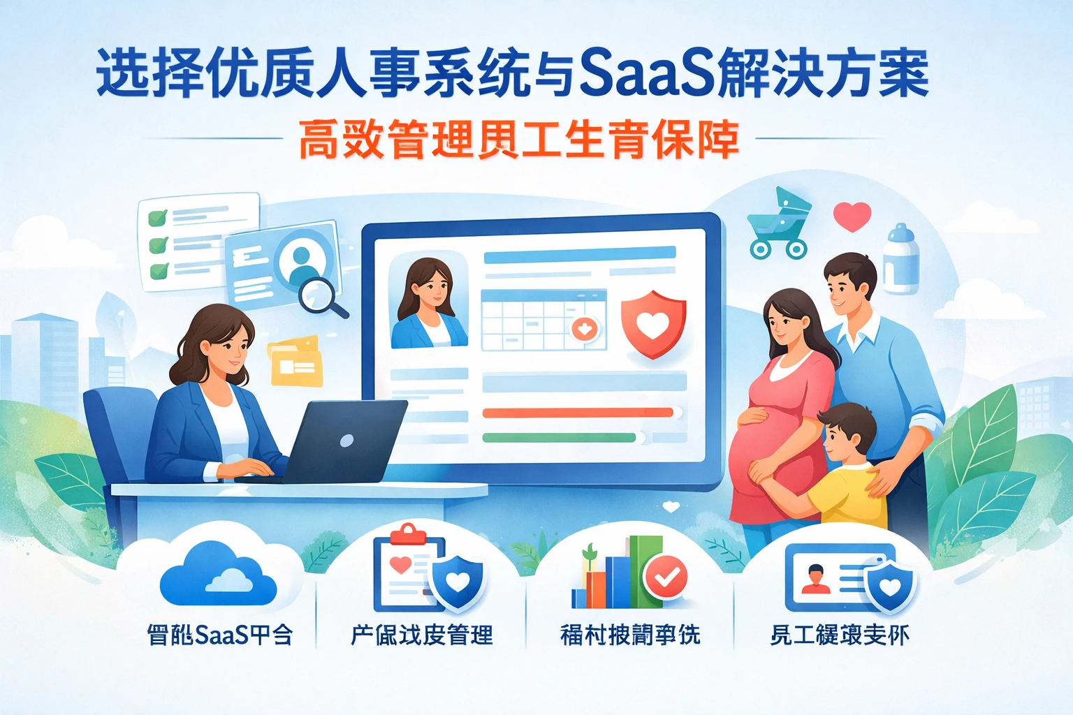 选择优质人事系统与SaaS解决方案，高效管理员工生育保障