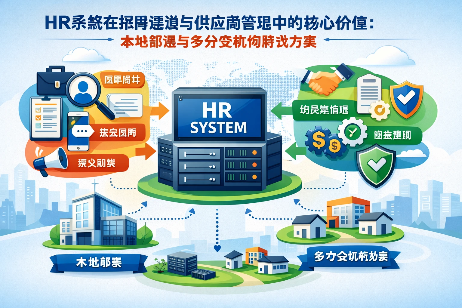 HR系统在招聘渠道与供应商管理中的核心价值：本地部署与多分支机构解决方案