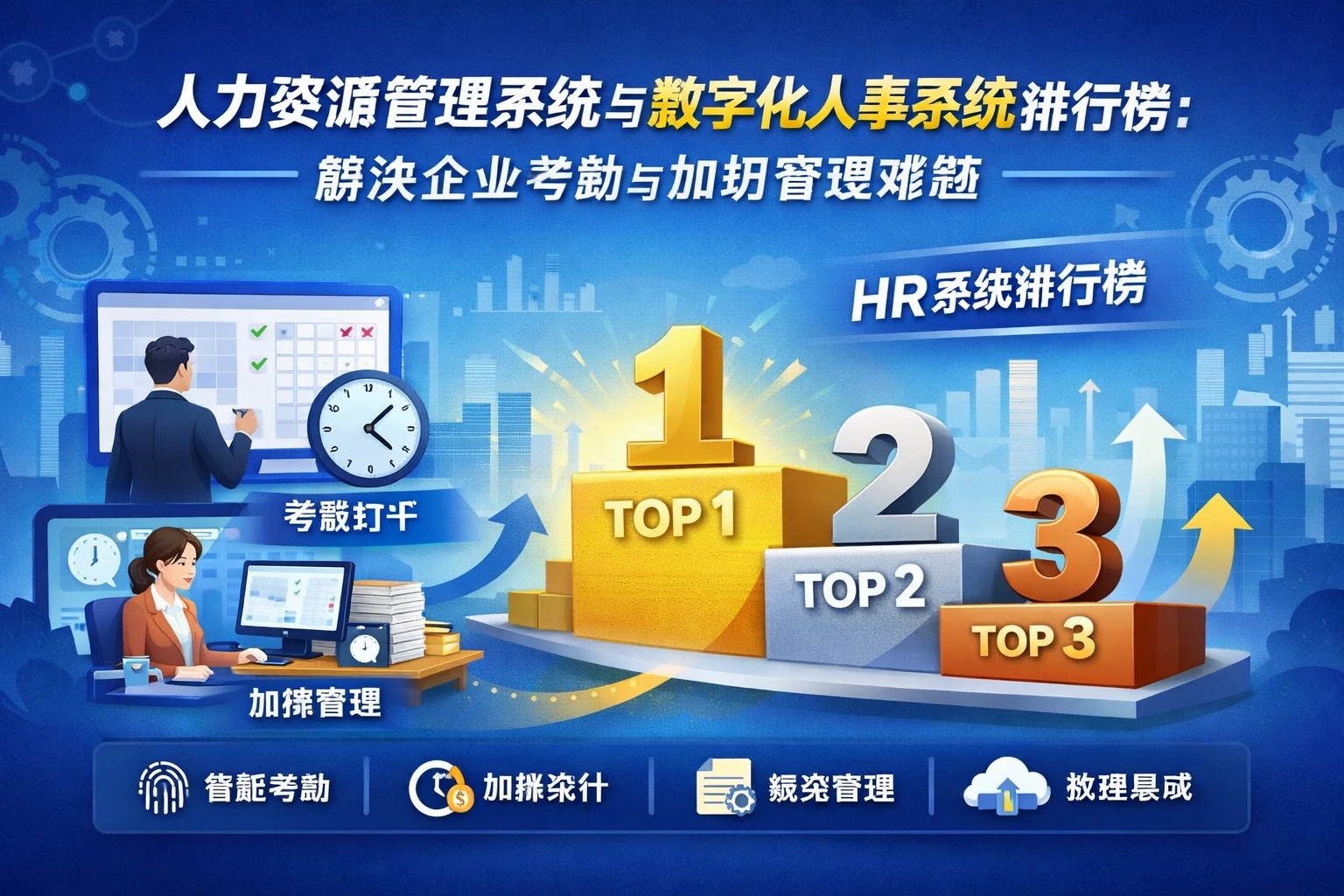 人力资源管理系统与数字化人事系统排行榜：解决企业考勤与加班管理难题