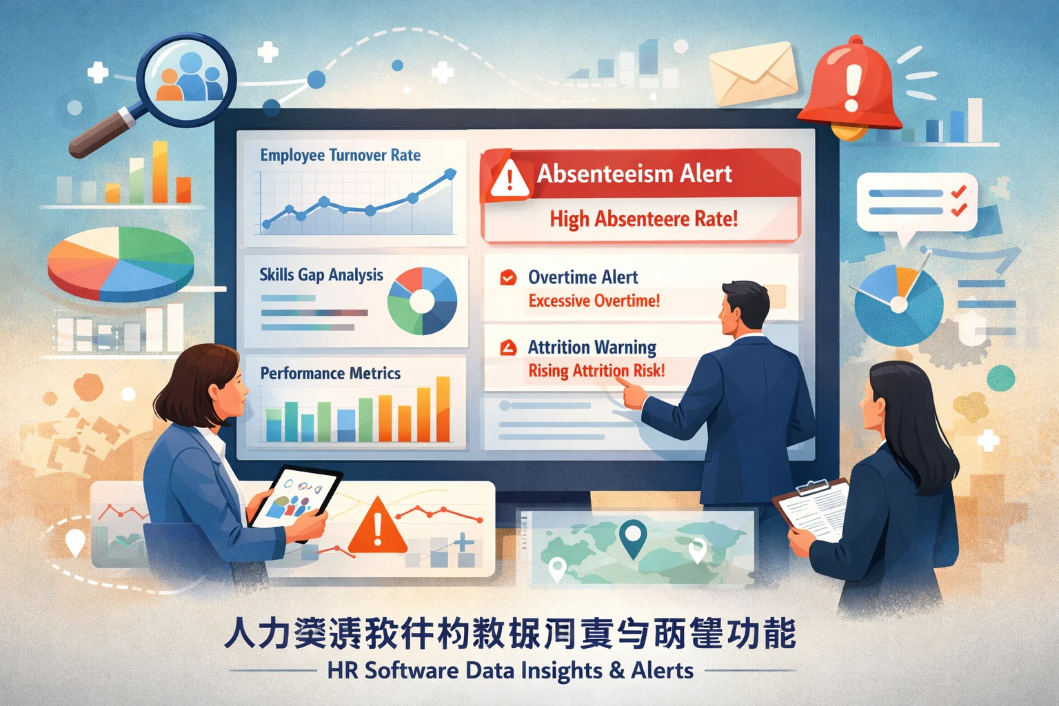 人力资源软件的数据洞察与预警功能