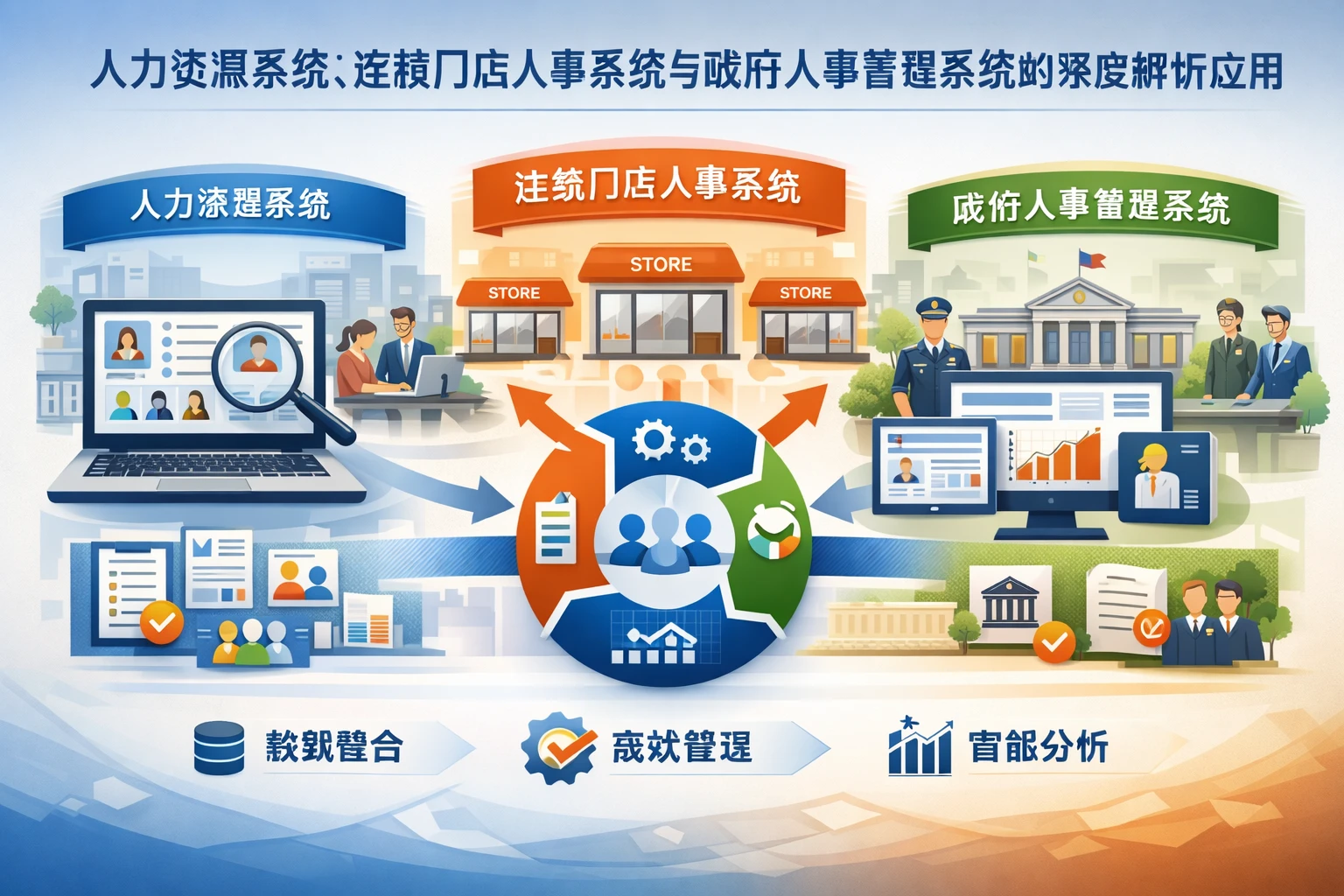 人力资源系统、连锁门店人事系统与政府人事管理系统的深度解析与应用