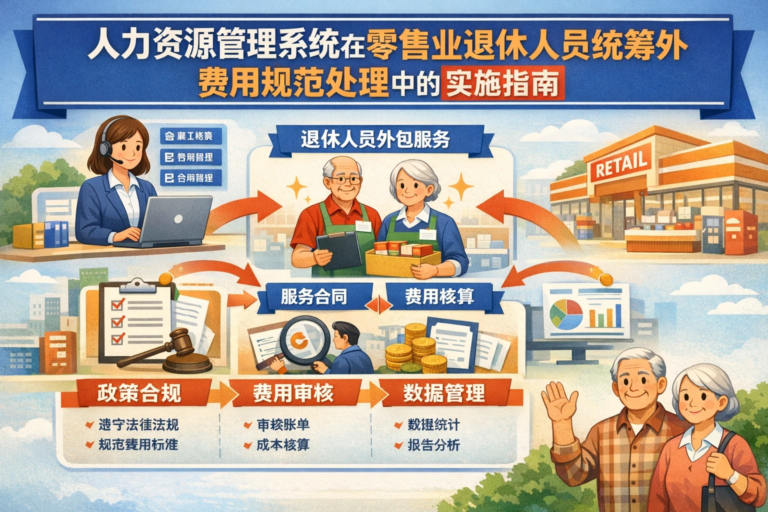 人力资源管理系统在零售业退休人员统筹外费用规范处理中的实施指南
