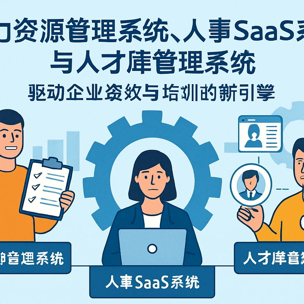 人力资源管理系统、人事SaaS系统与人才库管理系统：驱动企业绩效与培训的新引擎