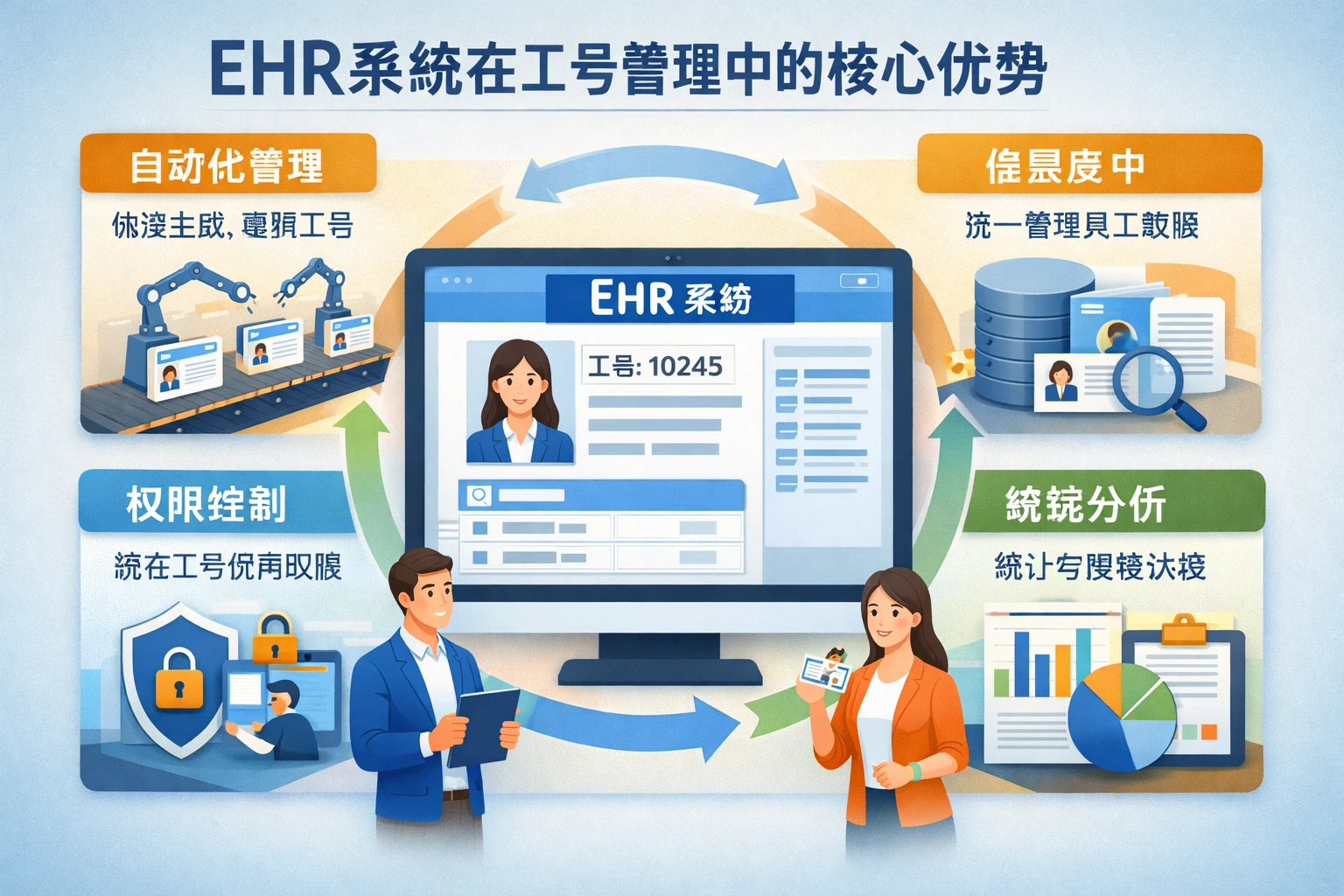 EHR系统在工号管理中的核心优势