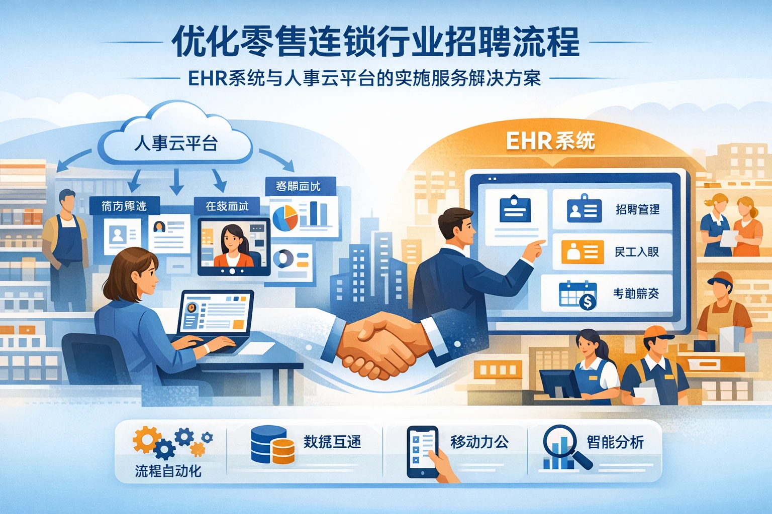 优化零售连锁行业招聘流程：ehr系统与人事云平台的实施服务解决方案