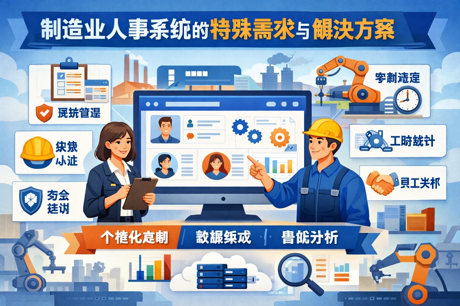 制造业人事系统的特殊需求与解决方案