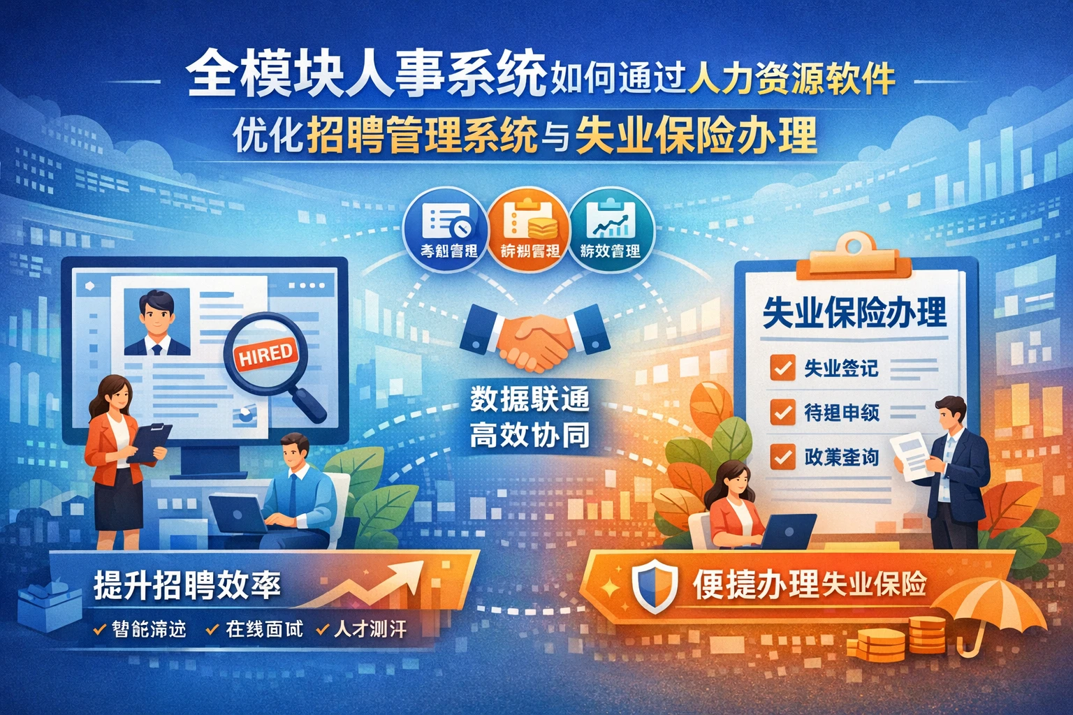 全模块人事系统如何通过人力资源软件优化招聘管理系统与失业保险办理