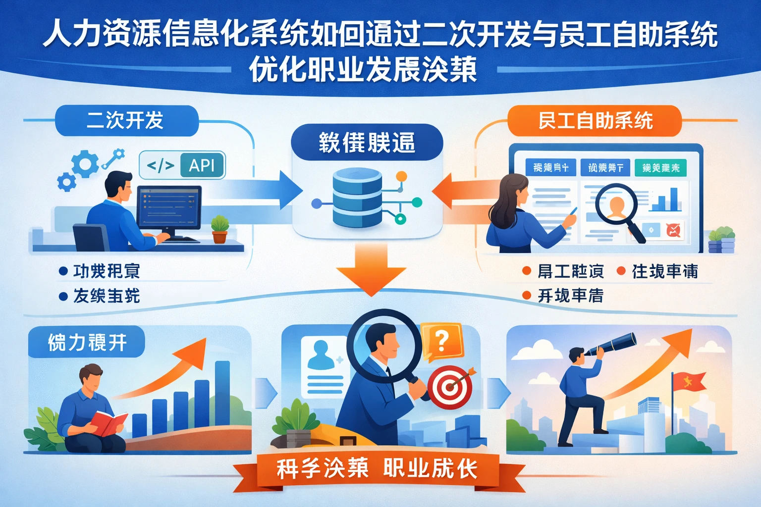 人力资源信息化系统如何通过二次开发与员工自助系统优化职业发展决策