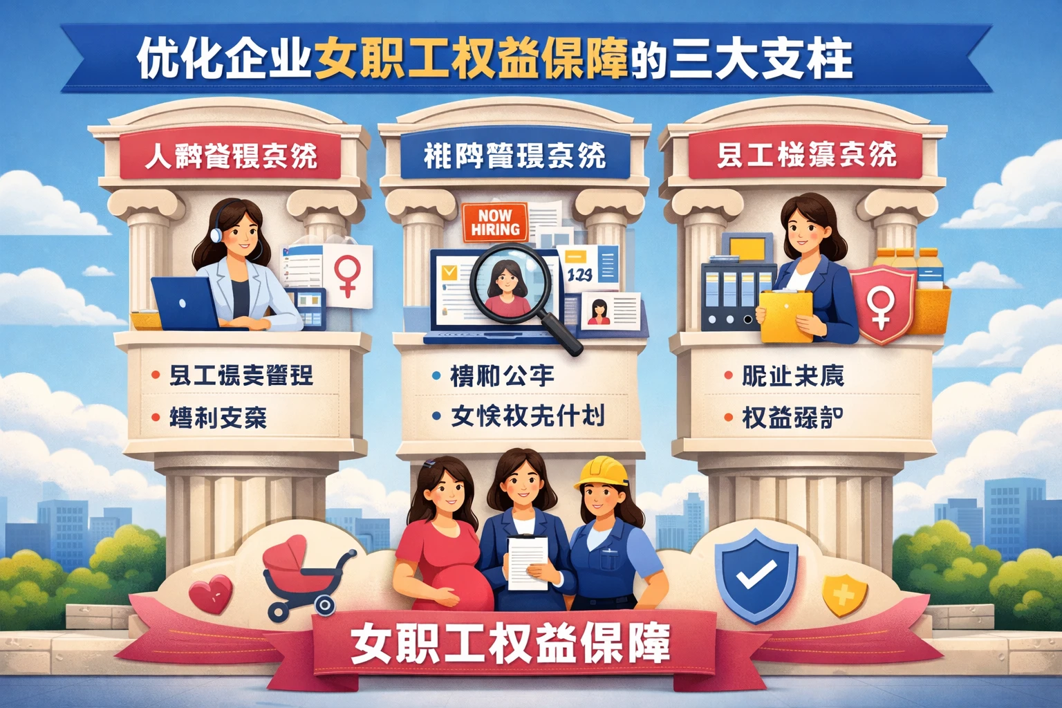 人事管理系统、招聘管理系统与员工档案系统：优化企业女职工权益保障的三大支柱