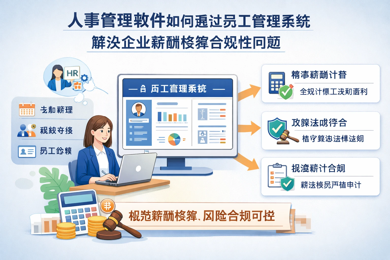 人事管理软件如何通过员工管理系统解决企业薪酬核算合规性问题