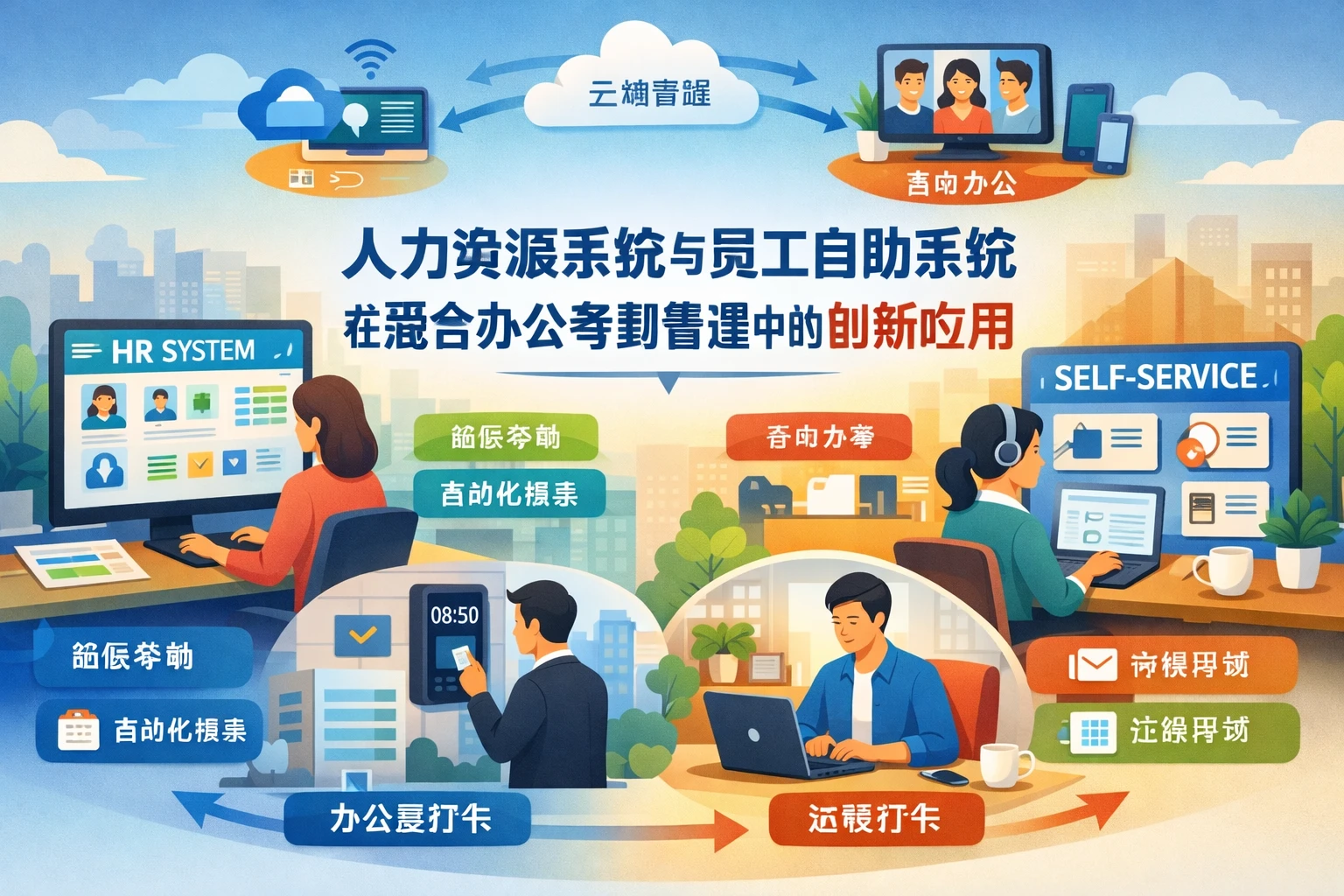 人力资源系统与员工自助系统在混合办公考勤管理中的创新应用