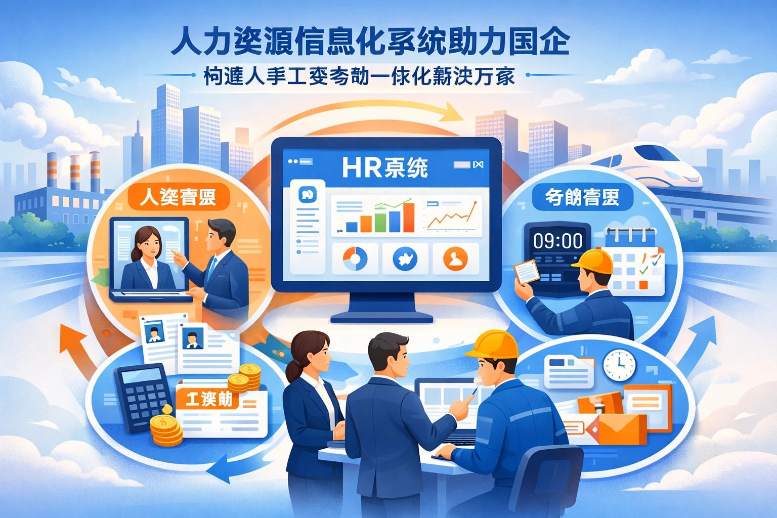 人力资源信息化系统助力国企构建人事工资考勤一体化解决方案