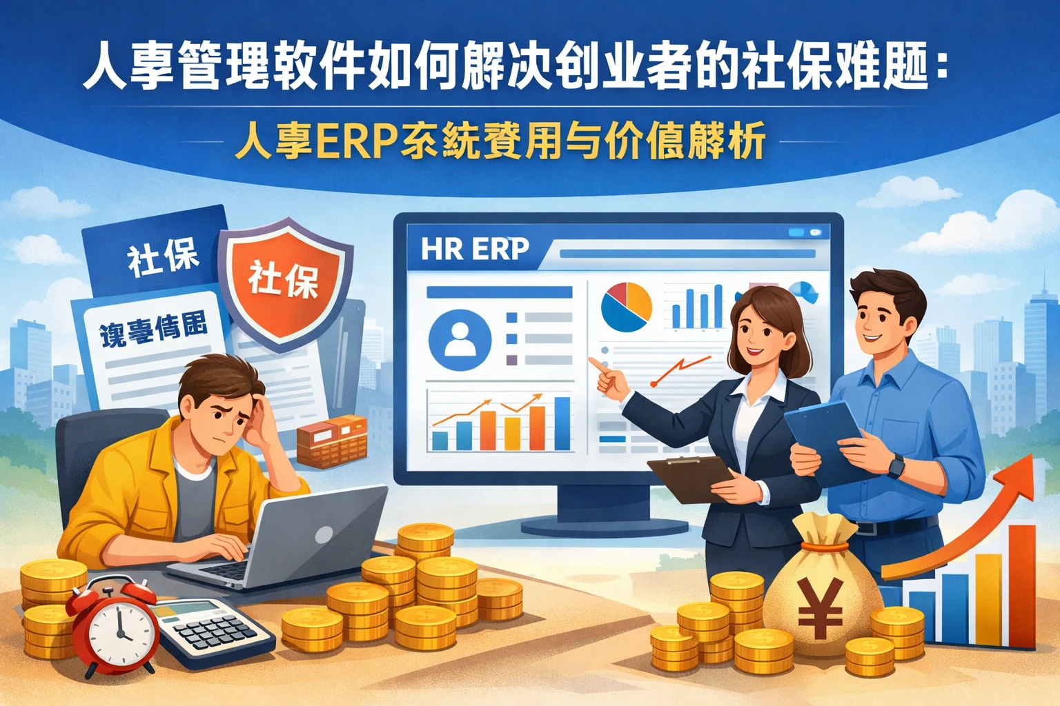 人事管理软件如何解决创业者的社保难题：人事ERP系统费用与价值解析