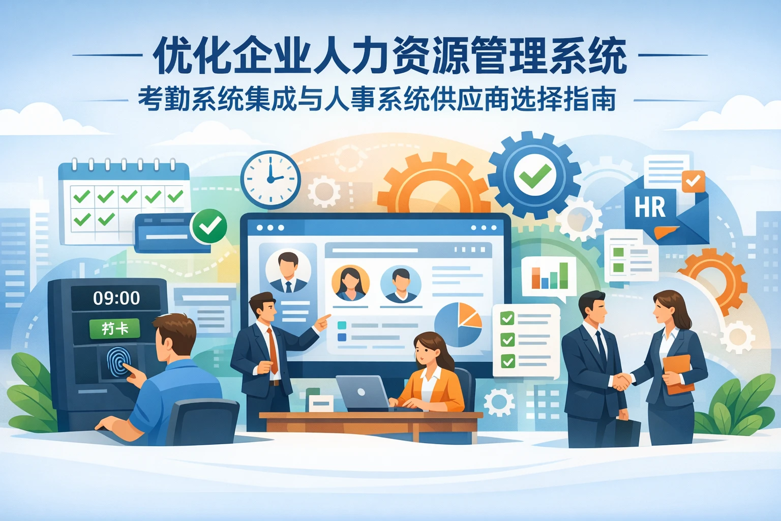 优化企业人力资源管理系统：考勤系统集成与人事系统供应商选择指南
