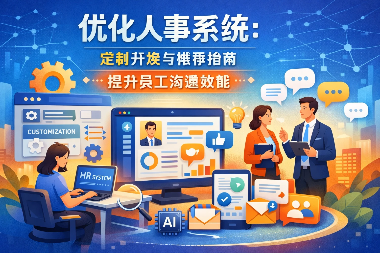 优化人事系统:定制开发与推荐指南,提升员工沟通效能