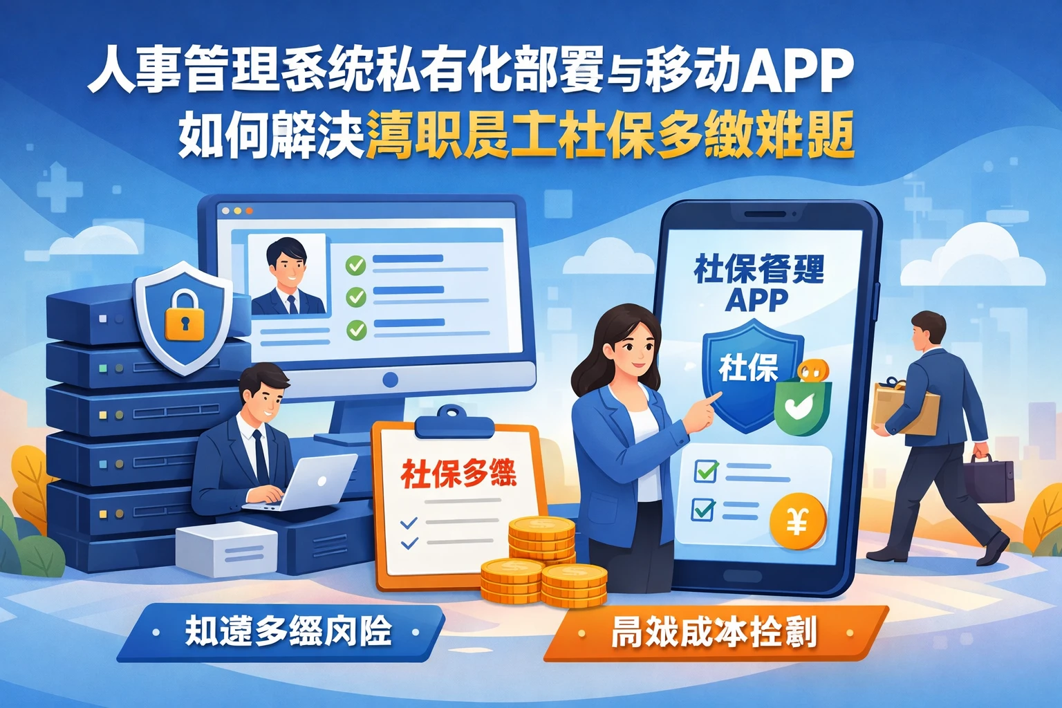 人事管理系统私有化部署与移动APP如何解决离职员工社保多缴难题