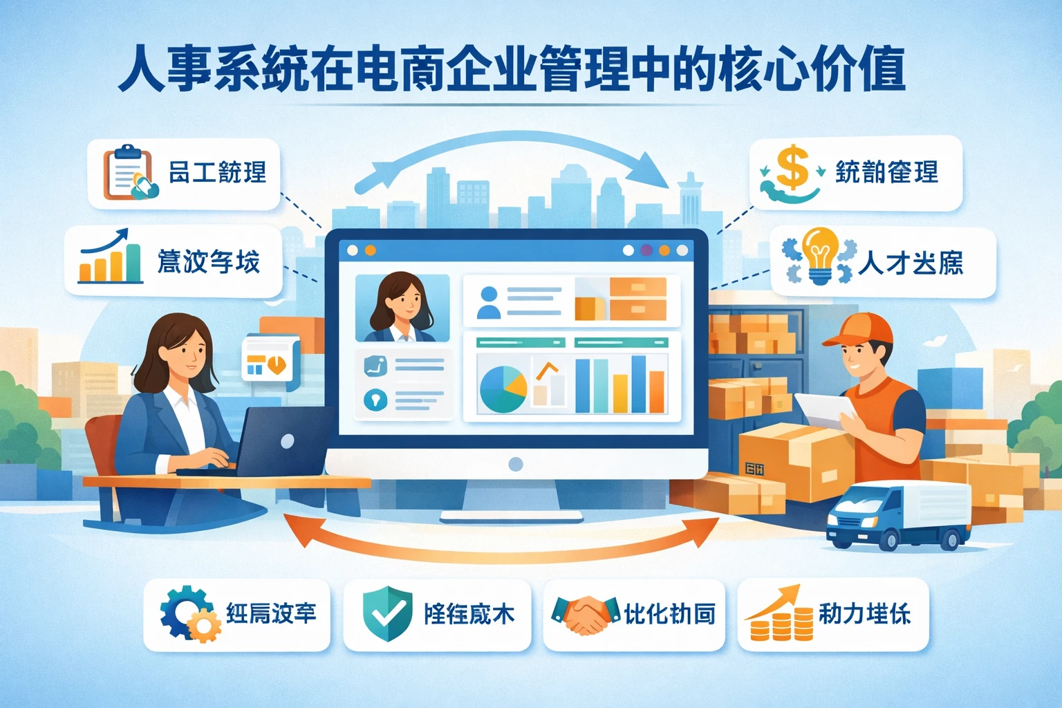 人事系统在电商企业管理中的核心价值