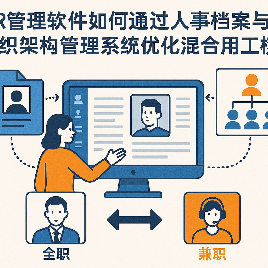 HR管理软件如何通过人事档案与组织架构管理系统优化混合用工模式