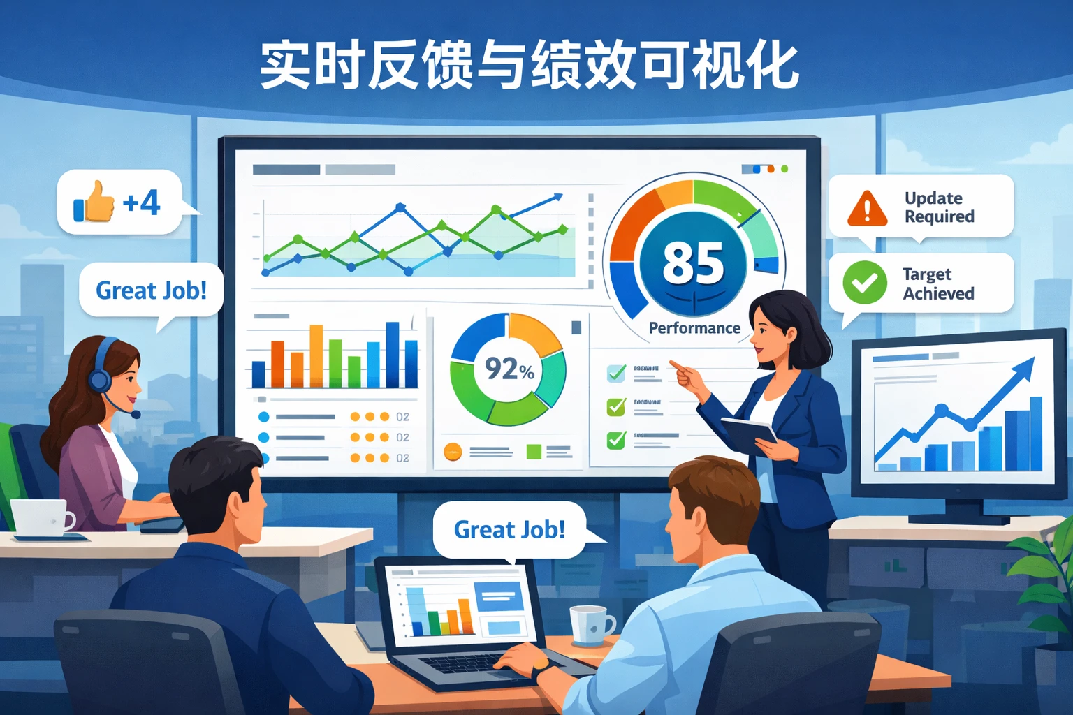 实时反馈与绩效可视化