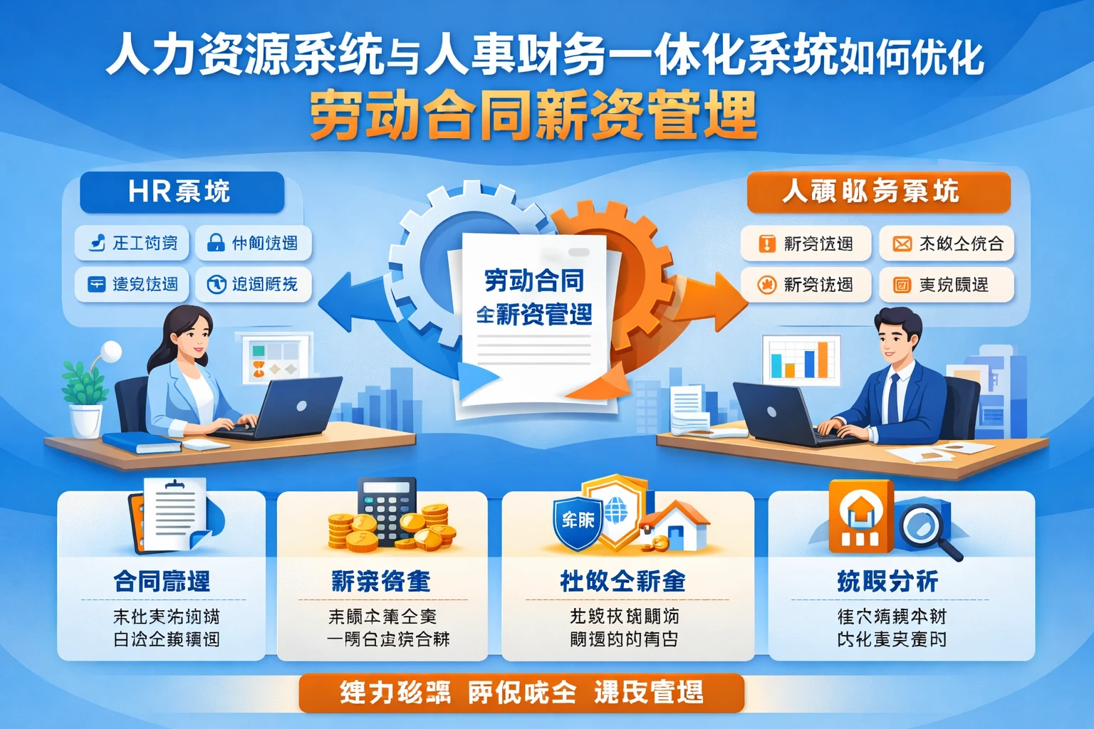 人力资源系统与人事财务一体化系统如何优化劳动合同薪资管理