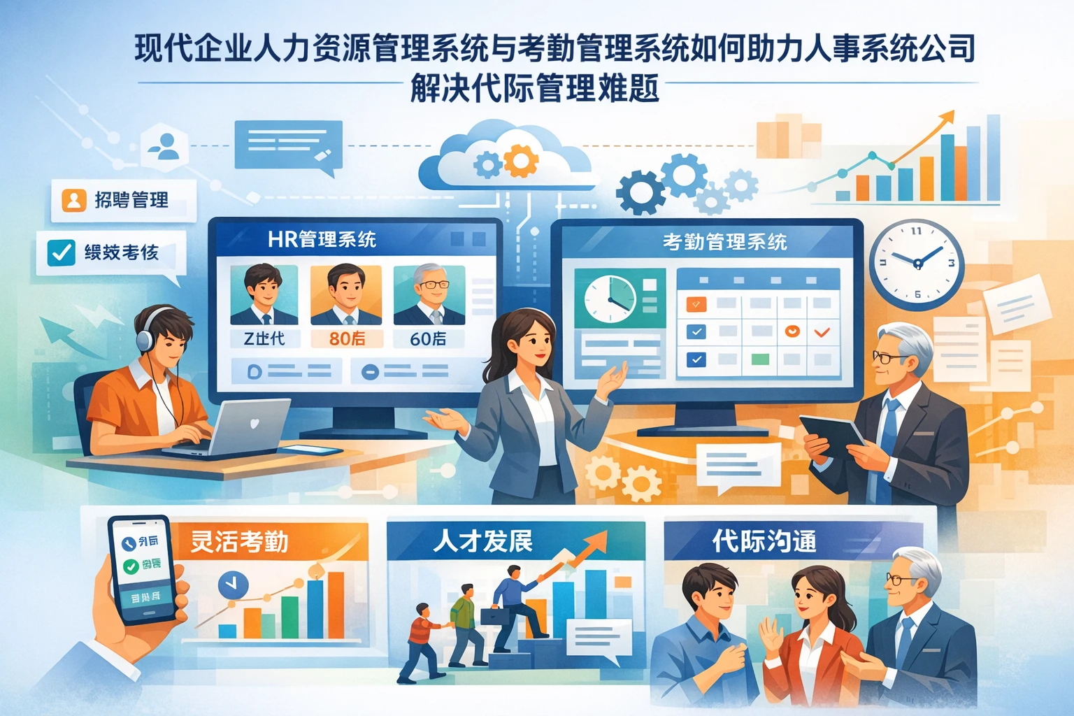 现代企业人力资源管理系统与考勤管理系统如何助力人事系统公司解决代际管理难题