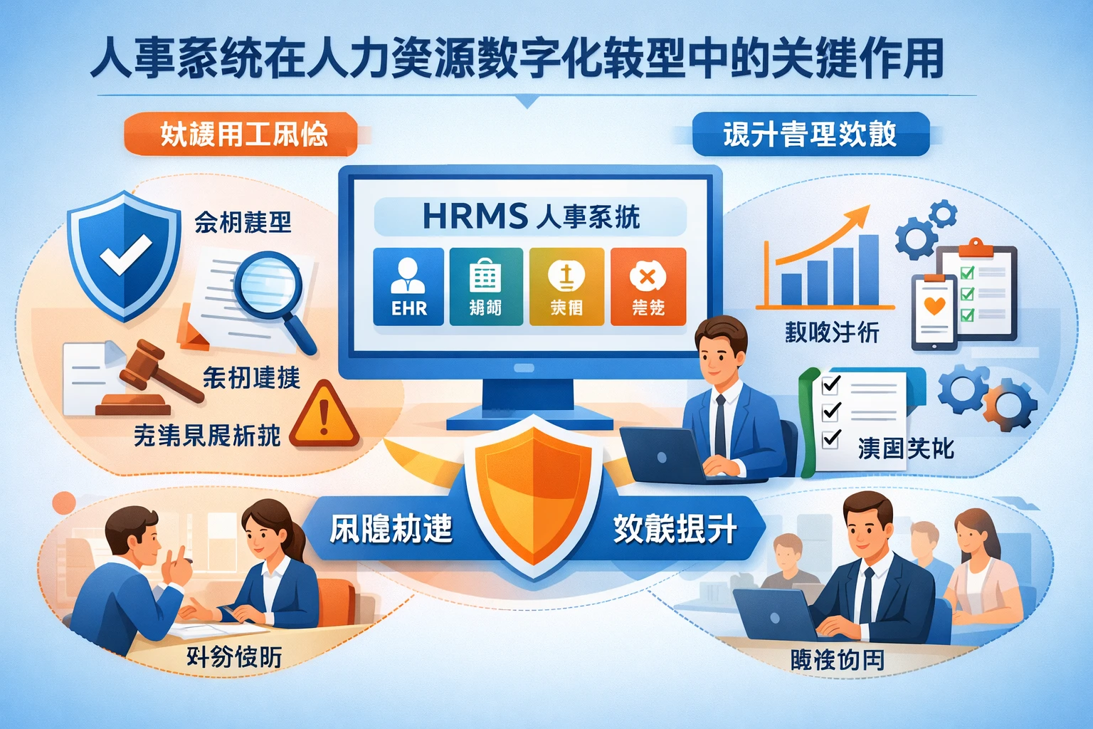 人事系统在人力资源数字化转型中的关键作用：规避用工风险与提升管理效能