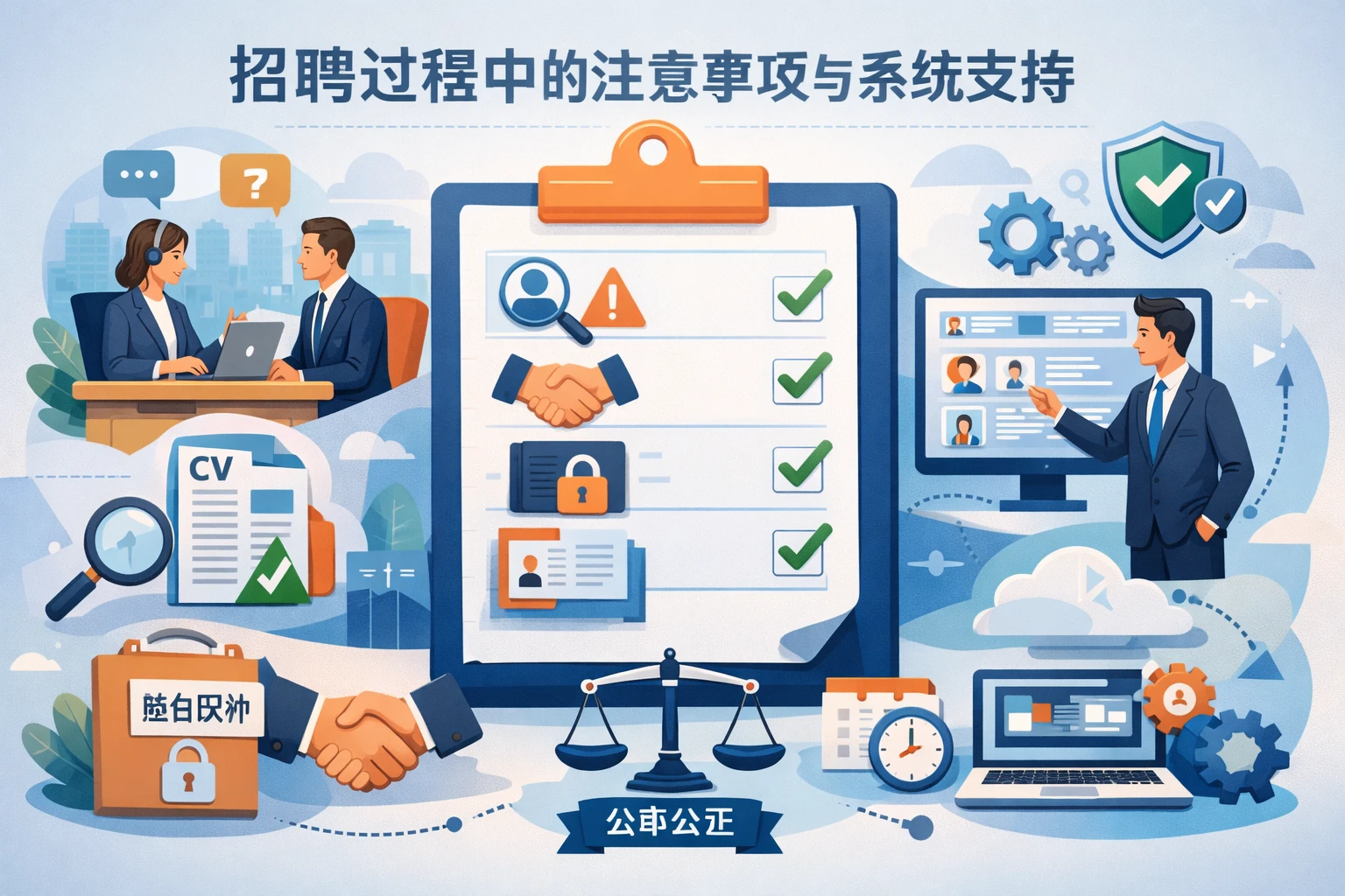 招聘过程中的注意事项与系统支持