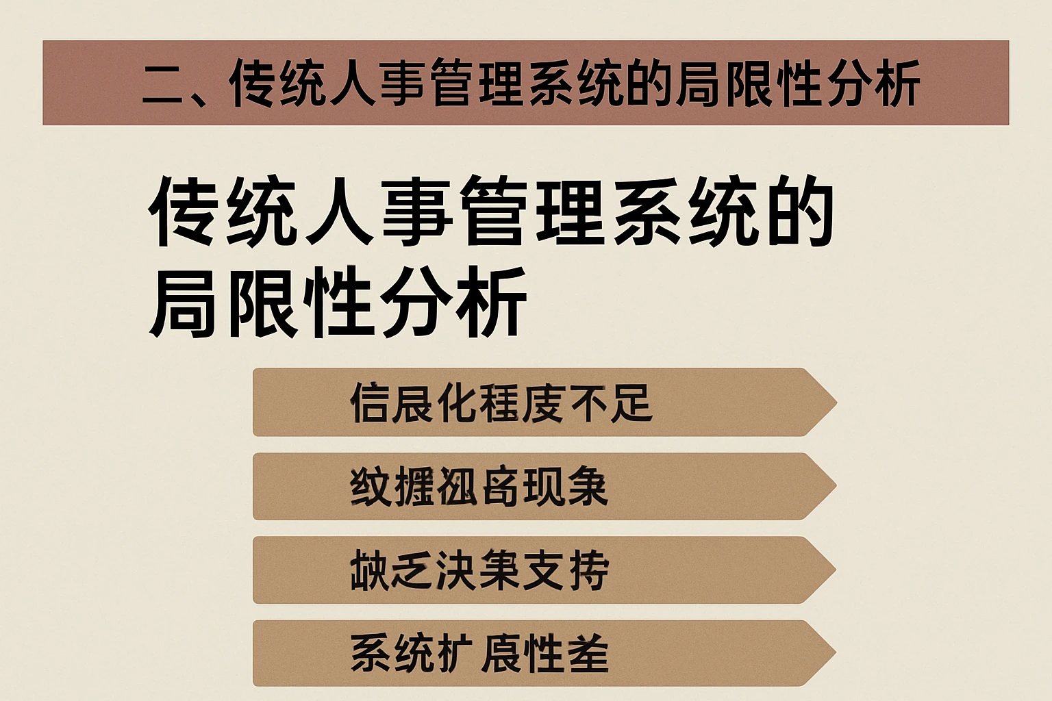 二、传统人事管理系统的局限性分析