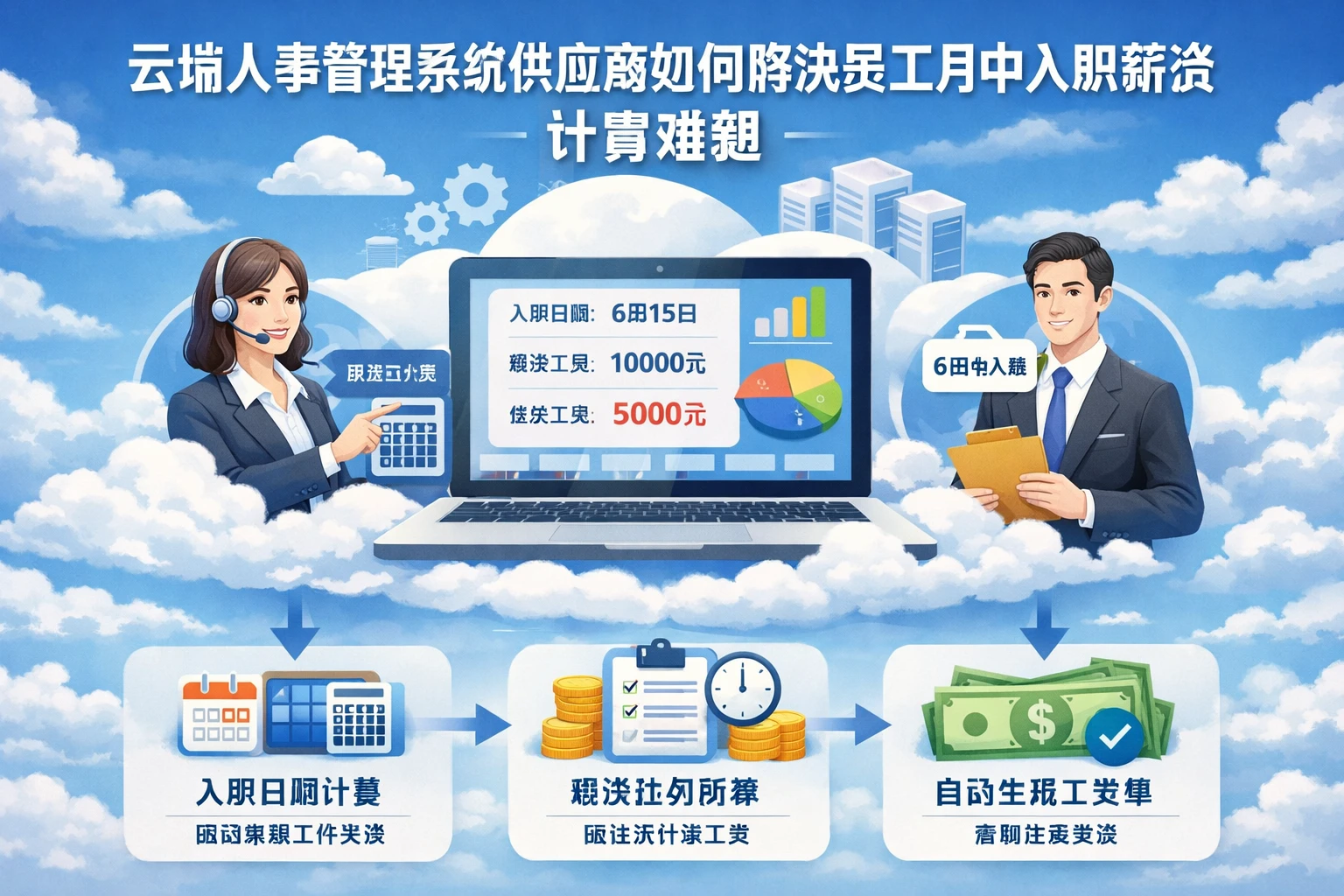 云端人事管理系统供应商如何解决员工月中入职薪资计算难题