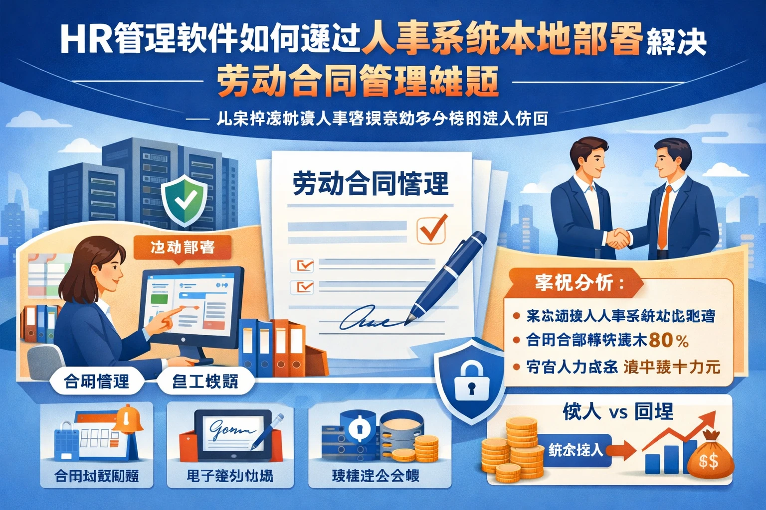 HR管理软件如何通过人事系统本地部署解决劳动合同管理难题——从实际案例看人事管理系统多少钱的投入价值