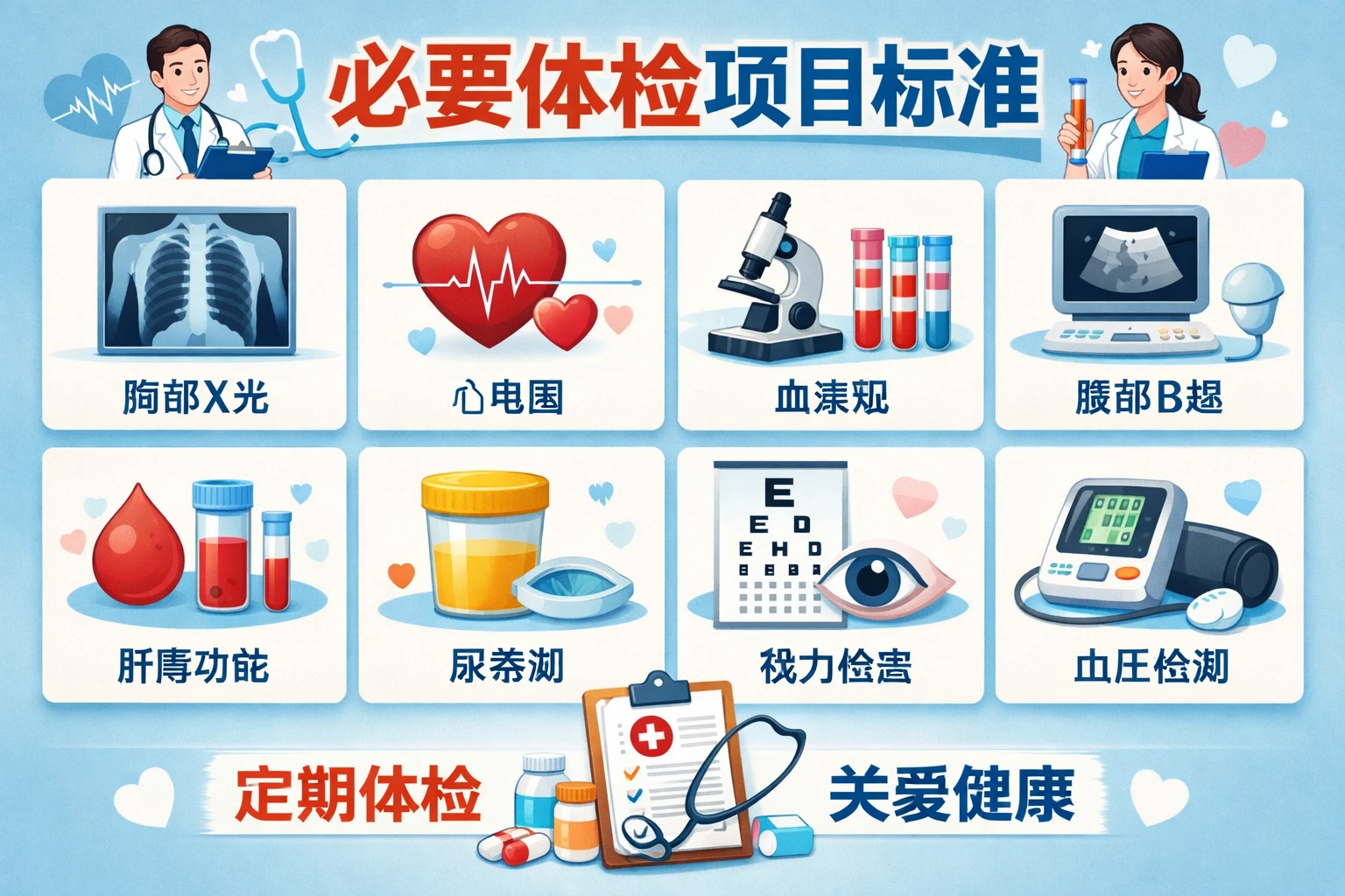必要体检项目标准