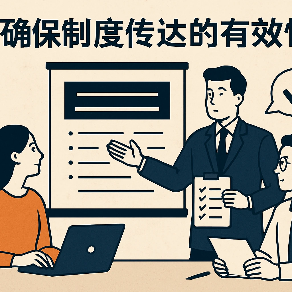 确保制度传达的有效性