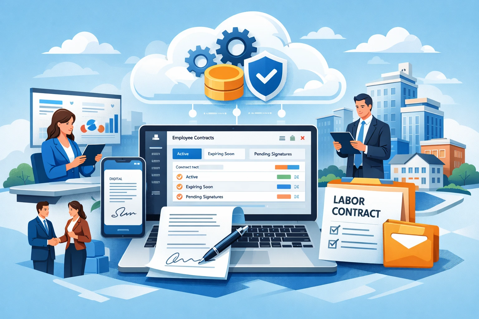 现代企业HR管理软件与云端人事系统：解决连锁企业劳动合同管理难题